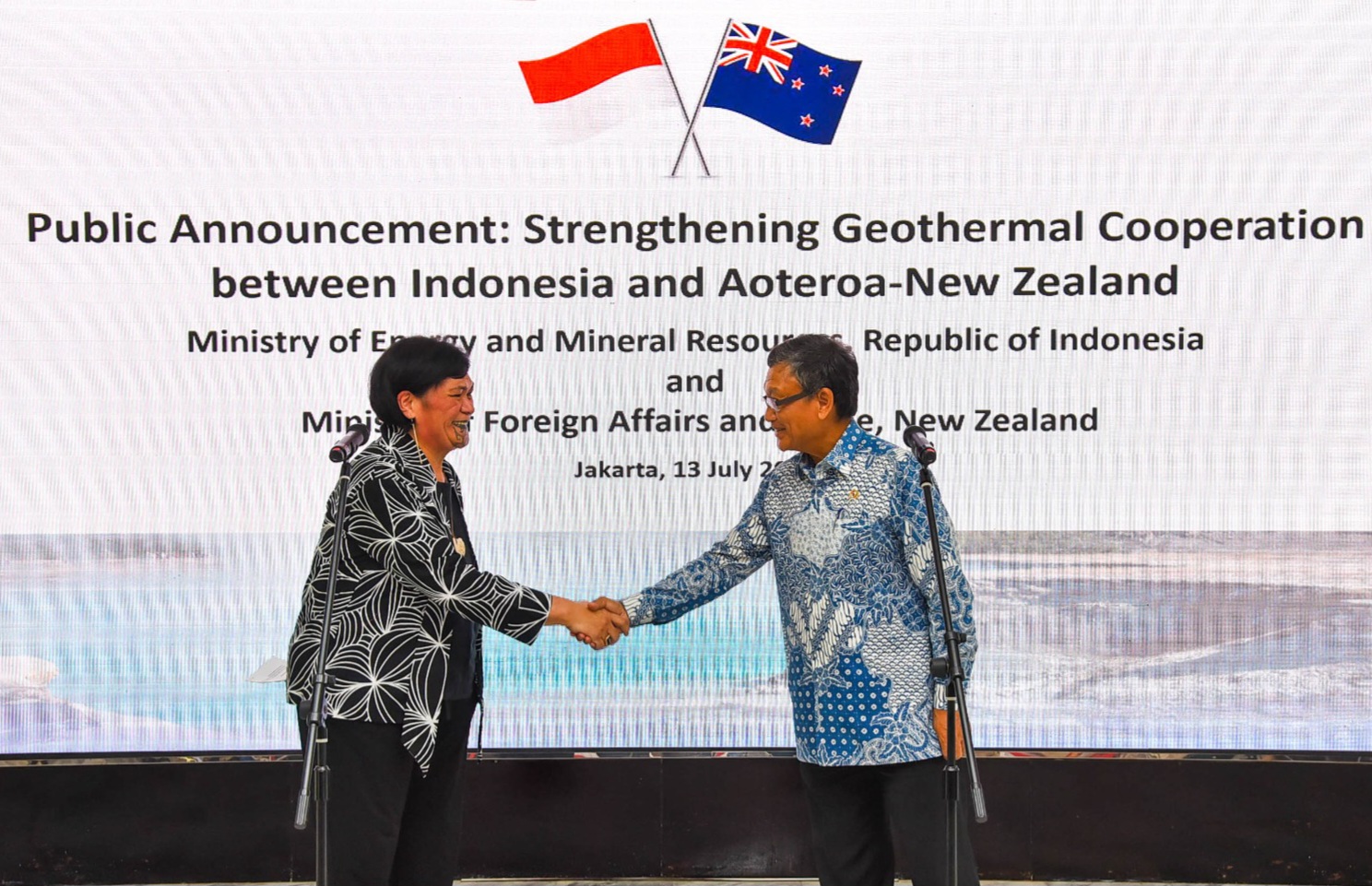 Indonesia dan Selandia Baru Sepakat Teruskan Kerja Sama Pengembangan Panas Bumi