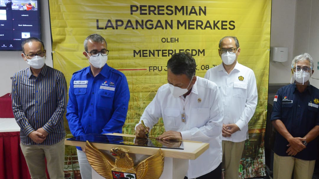 Jaga Produksi Gas Nasional di Tengah Pandemi, Menteri ESDM Resmikan Pengembangan Lapangan Merakes