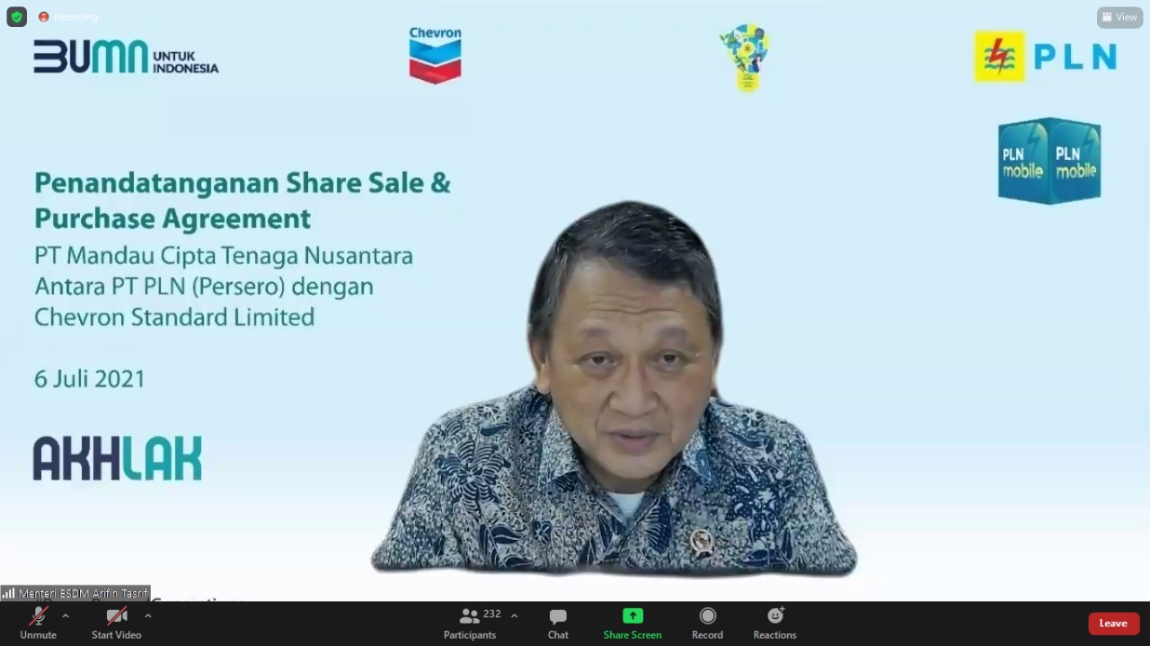 Jaga Produksi Migas, Menteri ESDM Saksikan Alih Kelola Pembangkit di Blok Rokan