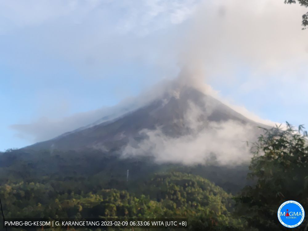 Kejadian Gempa Guguran Meningkat, Status Gunung Karangetang Naik Menjadi Level III (Siaga)
