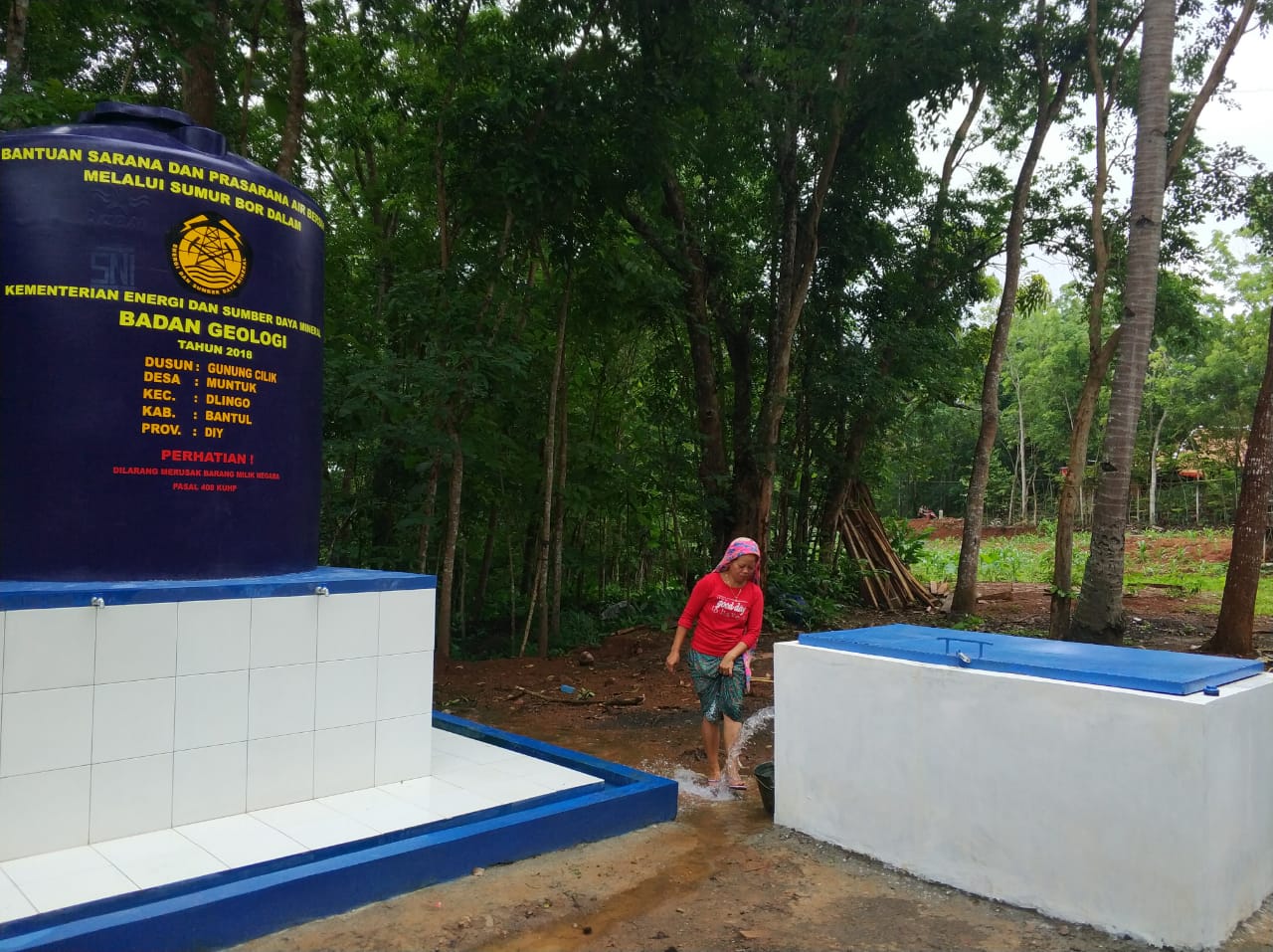 Kekurangan Air Bersih, Warga Bantul Terima 2 Unit Sumur