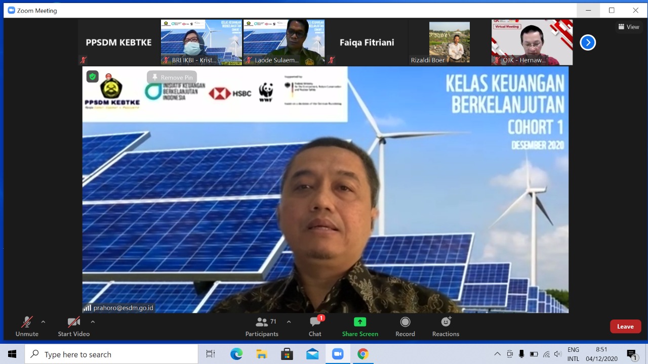 Kementerian ESDM Ajak LJK Jawab Tantangan Pembiayaan Proyek EBT