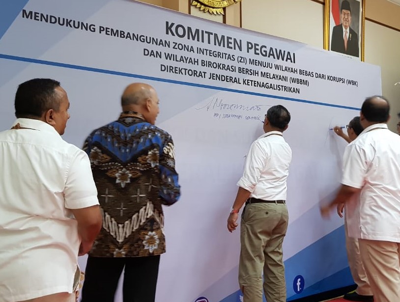 Kementerian ESDM Bangun Unit Wilayah Bebas Korupsi