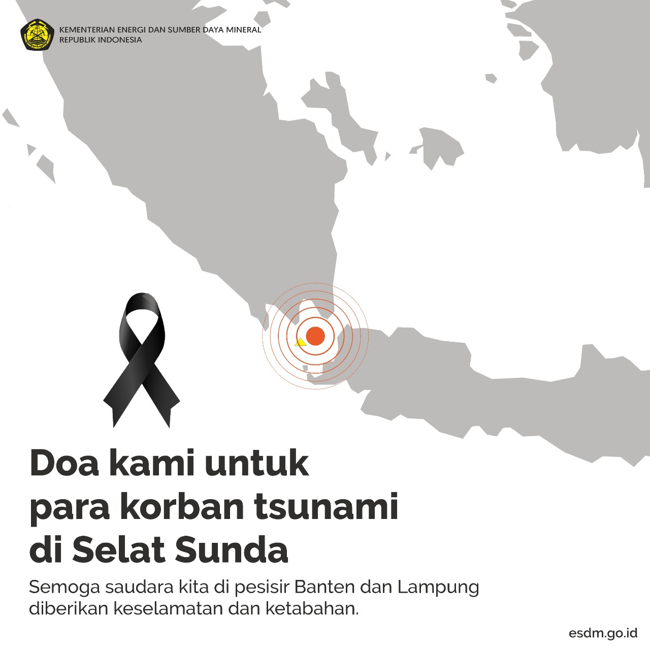 Kementerian ESDM Instruksikan ERT Siaga Bencana ESDM Bergerak ke Lokasi Bencana Tsunami