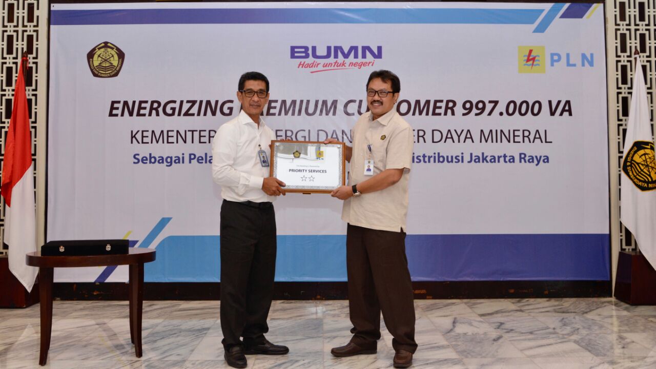 Kementerian ESDM Jadi Pelanggan Premium PT PLN yang Ke-123