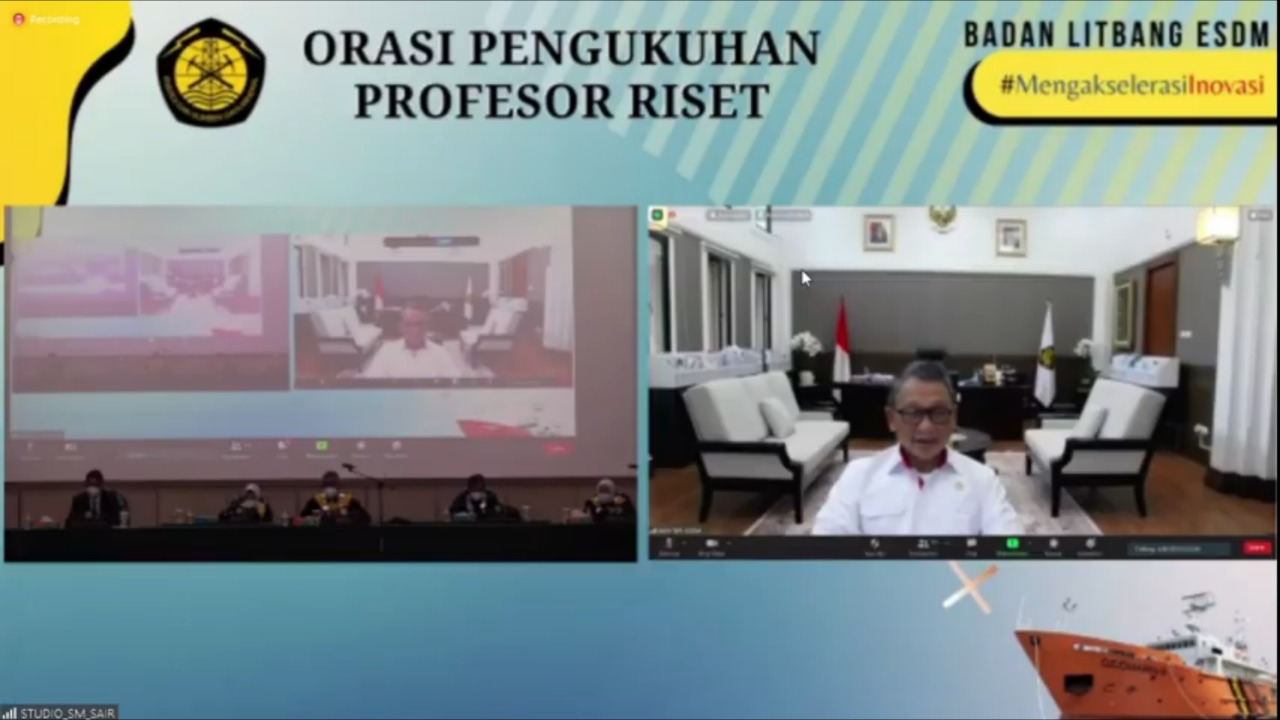Kementerian ESDM Kukuhkan Profesor Riset ESDM Bidang Geologi Kelautan