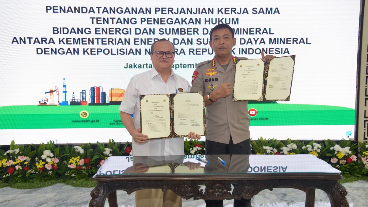 Kementerian ESDM & Polri Bermitra, Perkuat Penegakan Hukum di Bidang ESDM