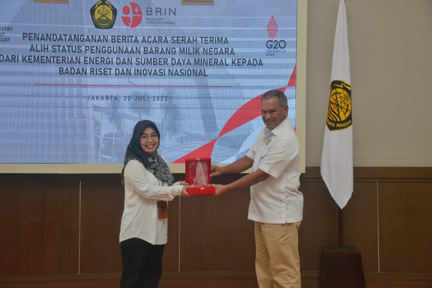 Kementerian ESDM Teken Serah Terima Aset Milik Negara ke BRIN