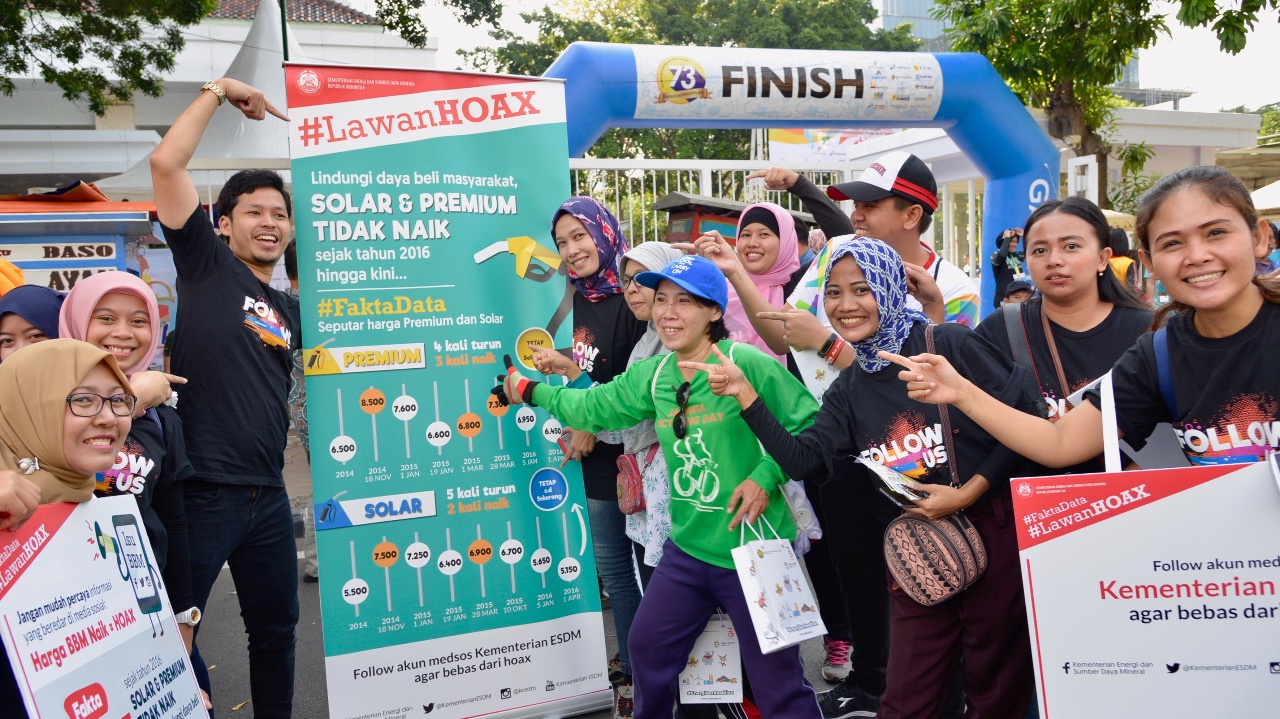 Kementerian ESDM Turun ke Jalan Kampanyekan #LawanHoax Harga BBM