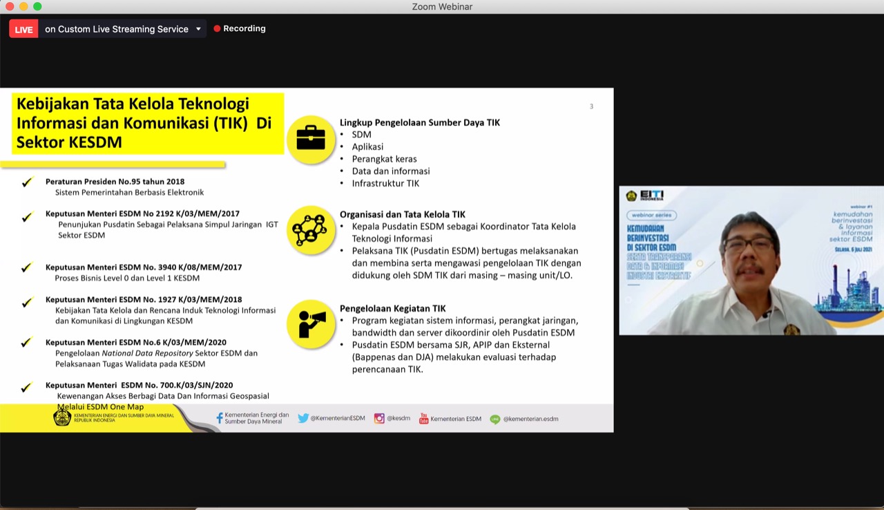 Kementerian ESDM Upayakan Terus Transparansi Data dan Informasi Sektor ESDM