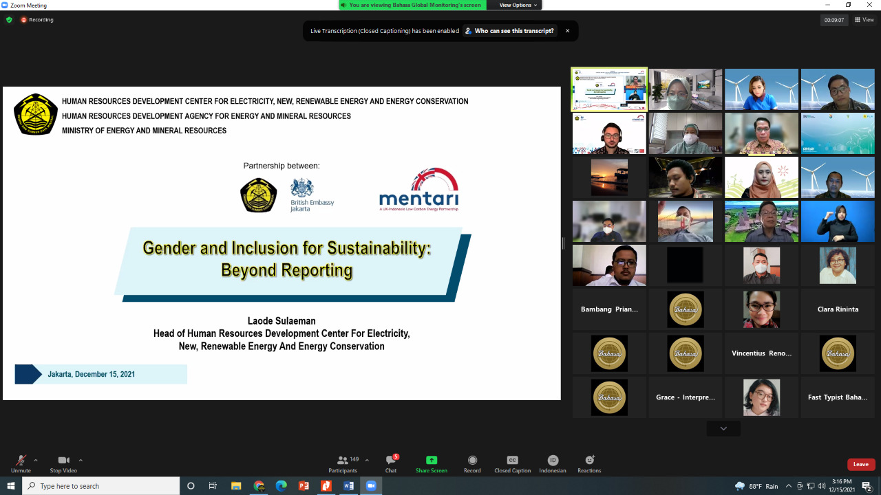 Kerja Sama Rendah Karbon UK-Indonesia Fasilitasi Aspirasi Gender