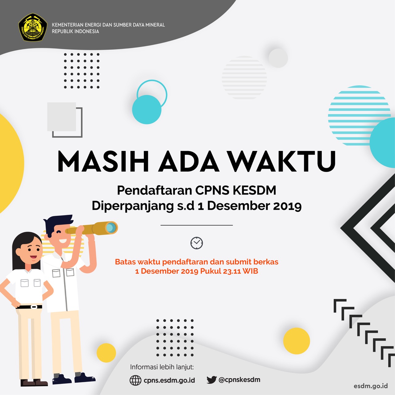 Kesempatan Masih Terbuka, Beberapa Formasi CPNS Kementerian ESDM Sedikit Peminat