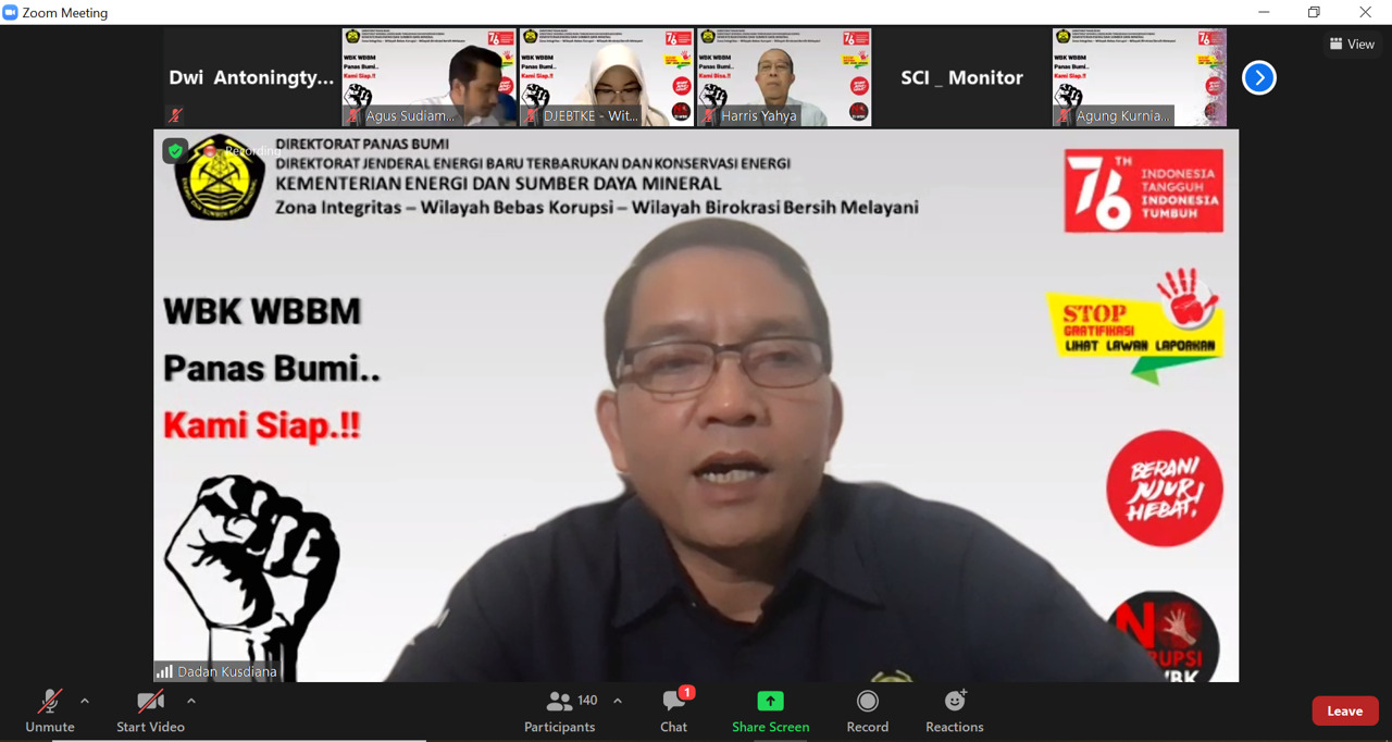 Komitmen Direktorat Panas Bumi Membangun Zona Integritas Menuju WBK – WBBM