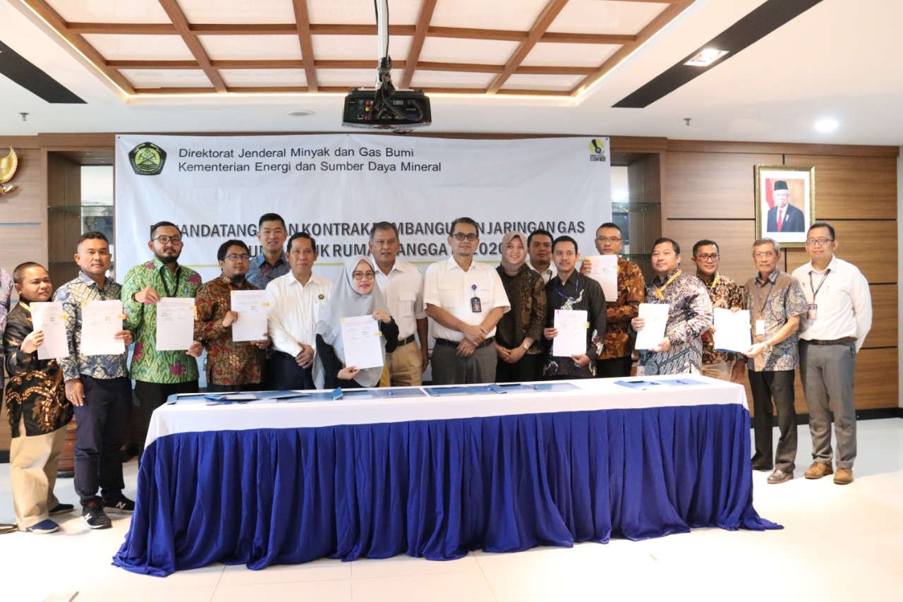Kontrak Pembangunan Jargas di 15 Kota Senilai Rp862 Miliar Diteken