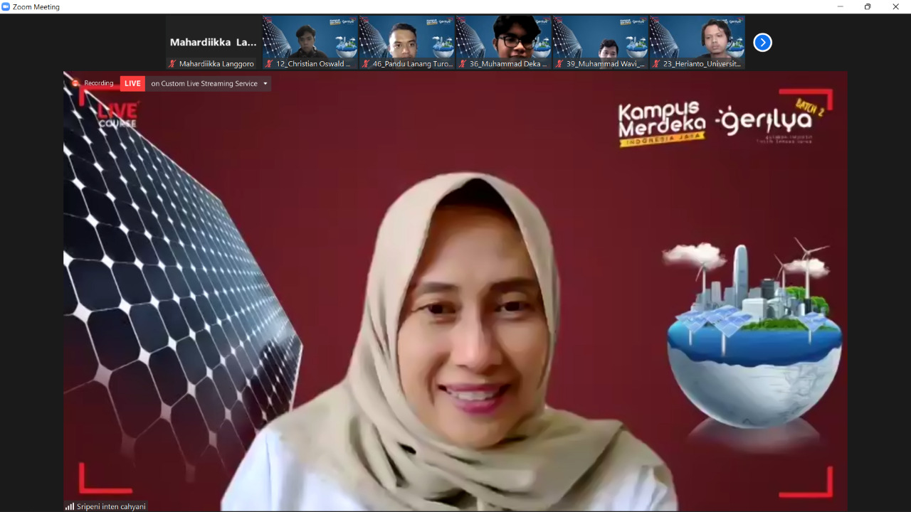 Kuliah Umum Gerilya, Tenaga Ahli Menteri Sampaikan Potensi Peningkatan Konsumsi Listrik per Kapita 