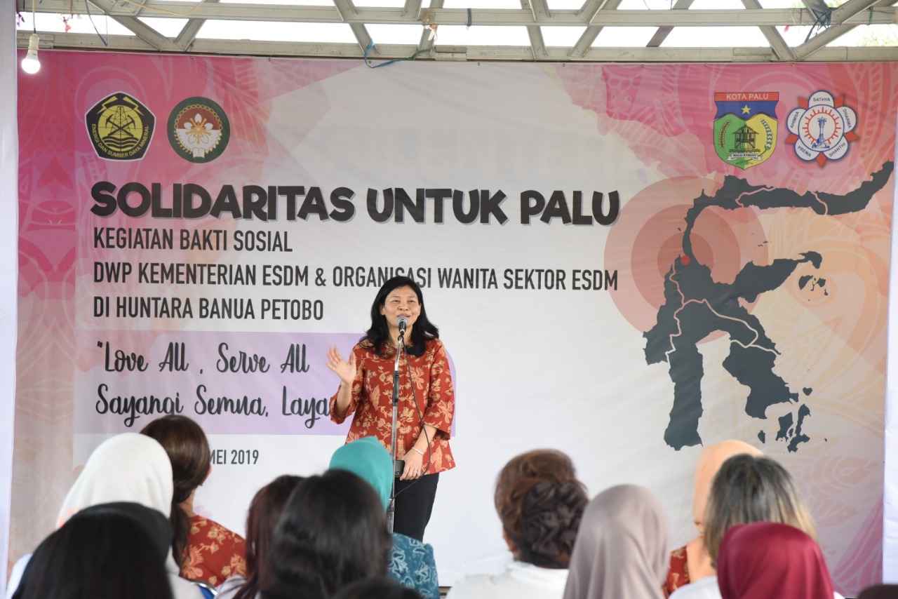 Kunjungi Palu, DWP Kementerian ESDM Berikan Bantuan Hingga Kampanye Sampah Plastik