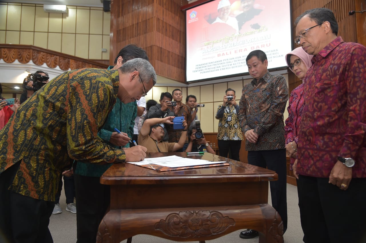 Kunker Jonan di Bali: Wilayah Dengan Energi Terbarukan Paling Maju