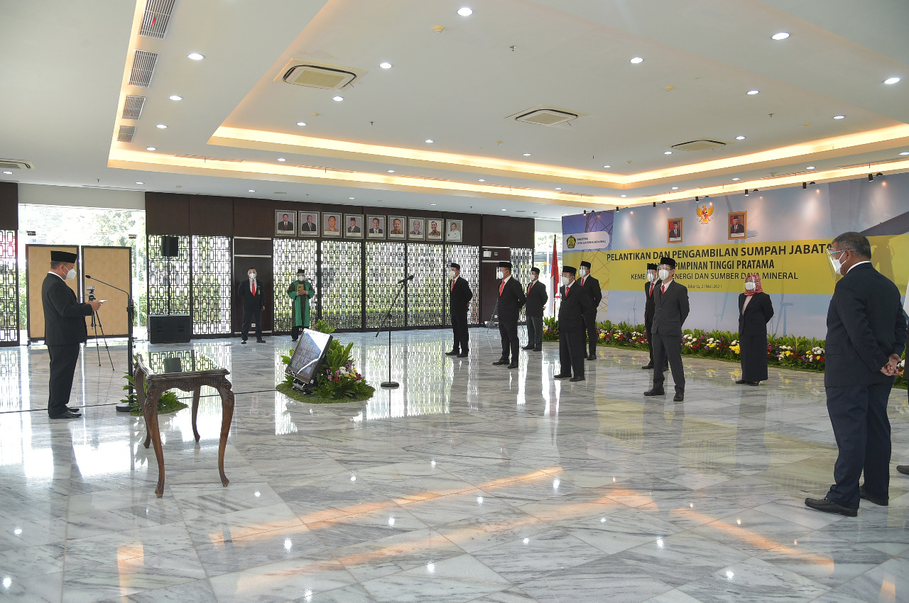 Lantik Pimpinan Tinggi Pratama, Menteri Arifin Soroti Tantangan Sektor ESDM di Masa Pandemi