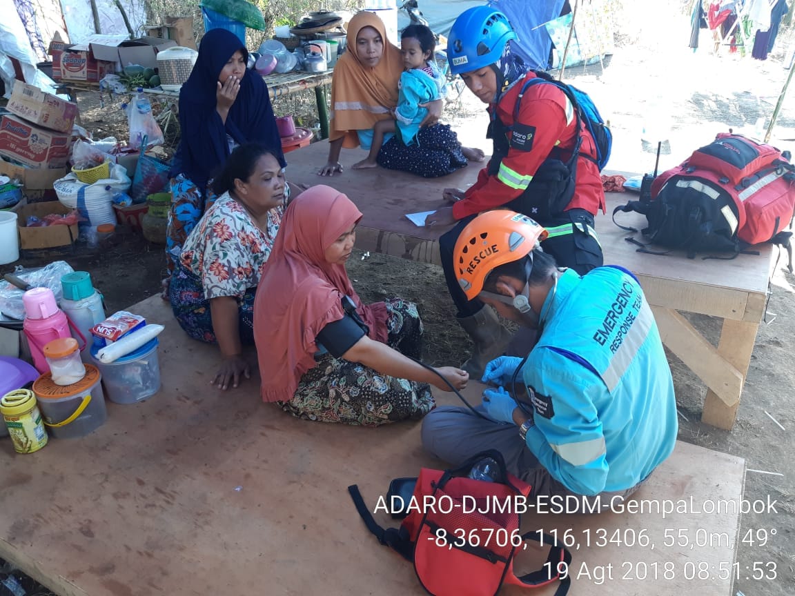Lombok Kembali Diguncang Gempa, TIM ERG dan TTD Tetap Siaga Di Lokasi Bencana