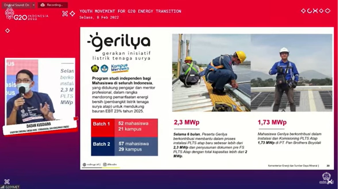 Luluskan Mahasiswa Batch I, 57 Mahasiswa Gerilya Batch II Siap Beri Aksi Nyata untuk Transisi Energi Indonesia