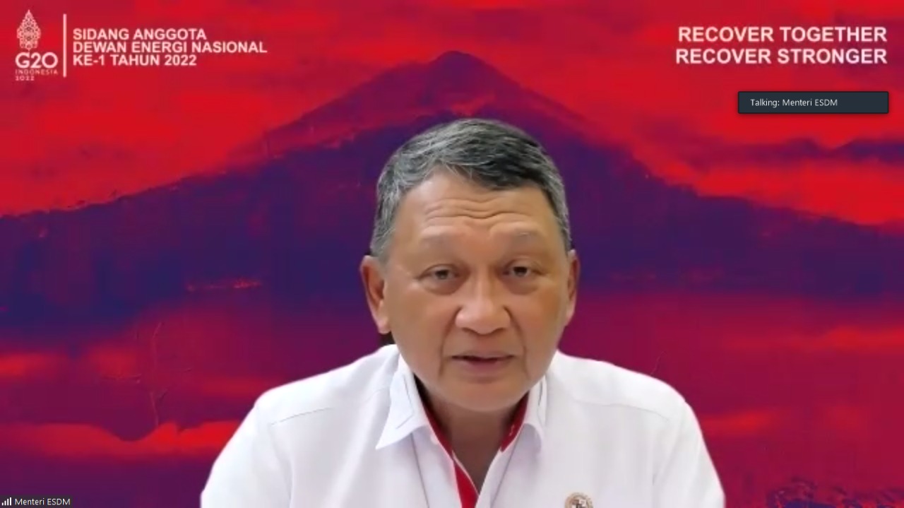 Menteri Arifin Pimpin Sidang Anggota DEN ke-1 Tahun 2022