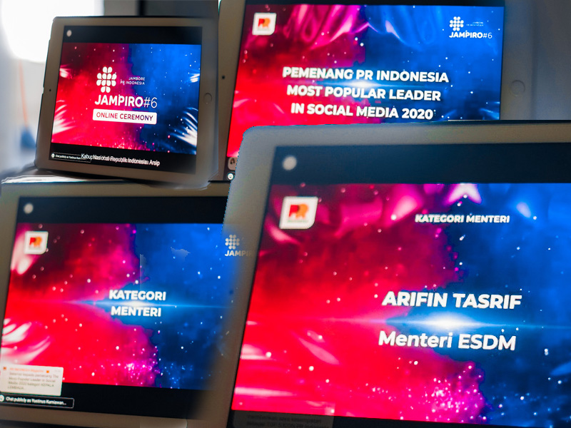 Menteri ESDM Raih Most Popular Leader In Social Media 2020