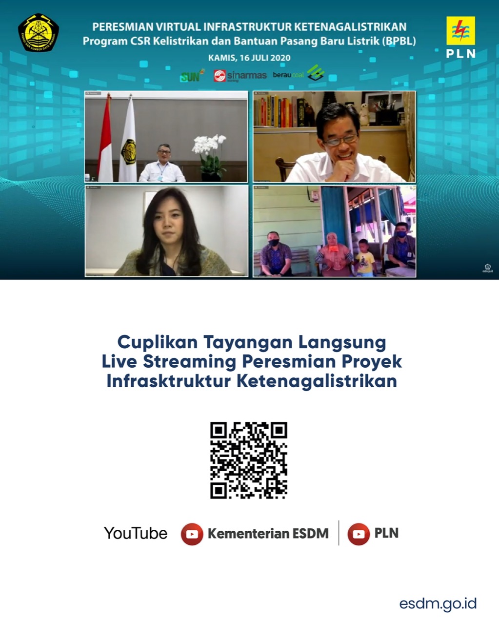 Menteri ESDM Resmikan Proyek Ketenagalistrikan Strategis Untuk Wilayah Pelosok dan Industri