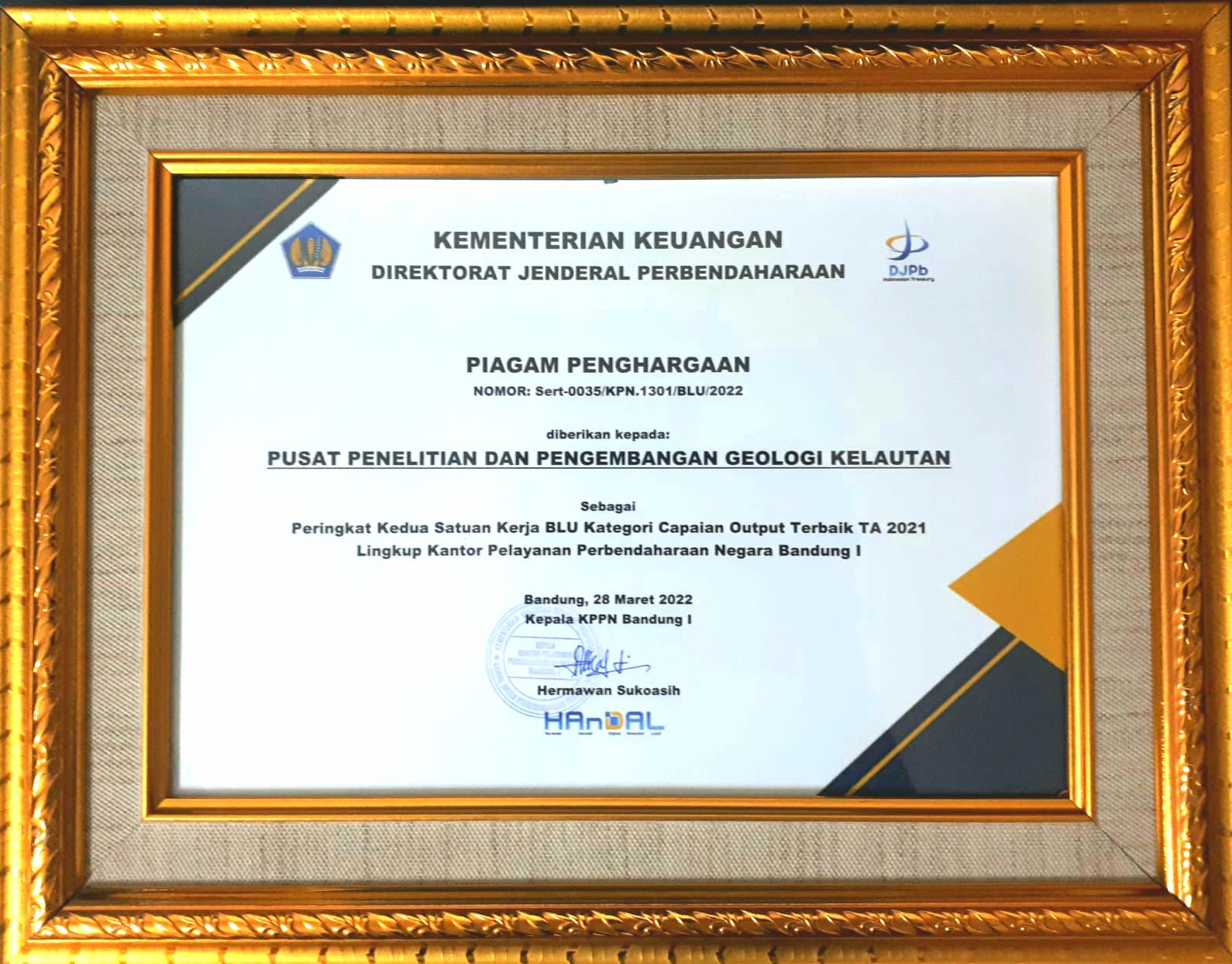 P3GL Raih Peringkat II BLU Output Terbaik