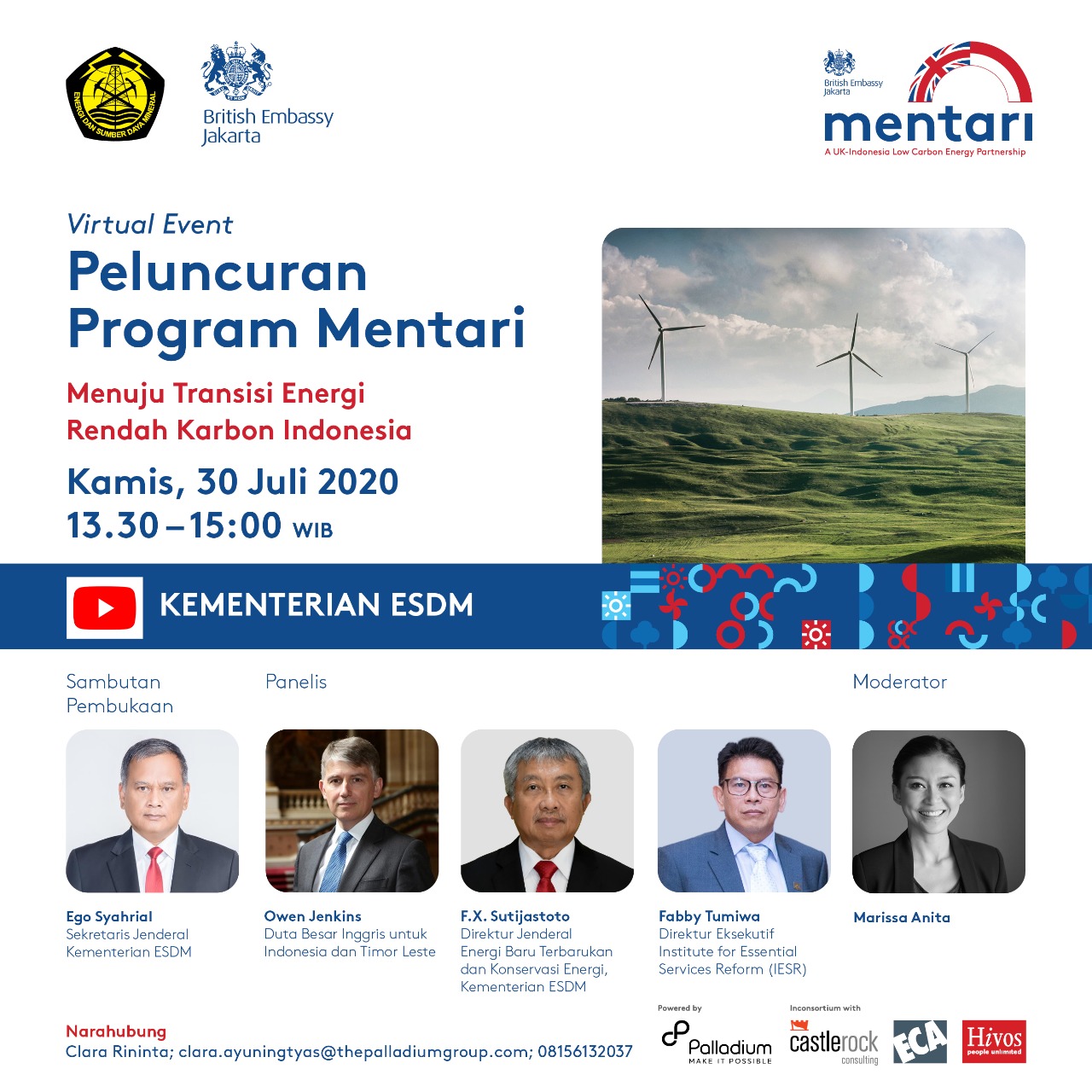 Peluncuran Program Mentari: Kemitraan Energi Rendah Karbon Inggris - Indonesia