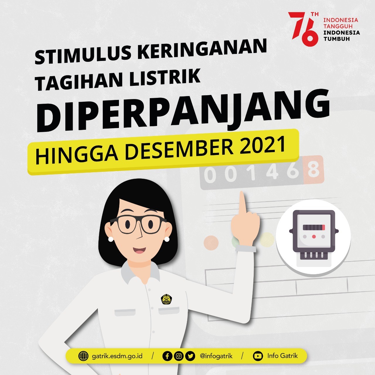 Pemerintah Perpanjang Stimulus Program Ketenagalistrikan Hingga Desember 2021