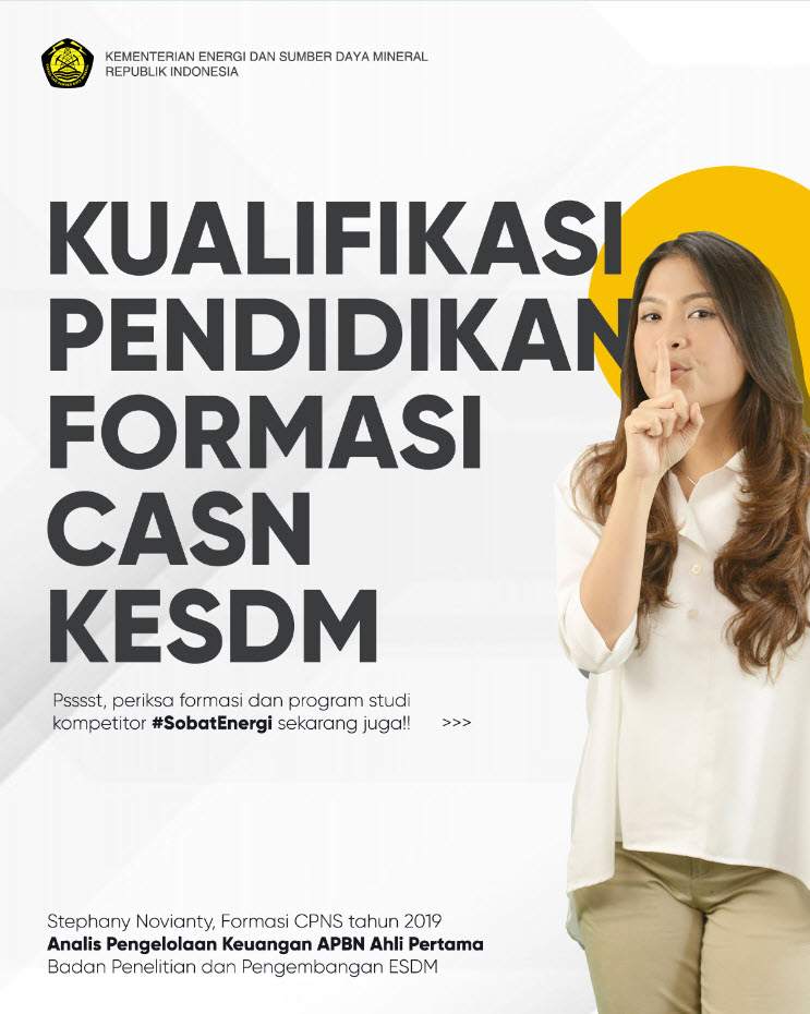 Penerimaan CASN Kementerian ESDM Resmi Dibuka, Lulusan SMK Bisa Mendaftar