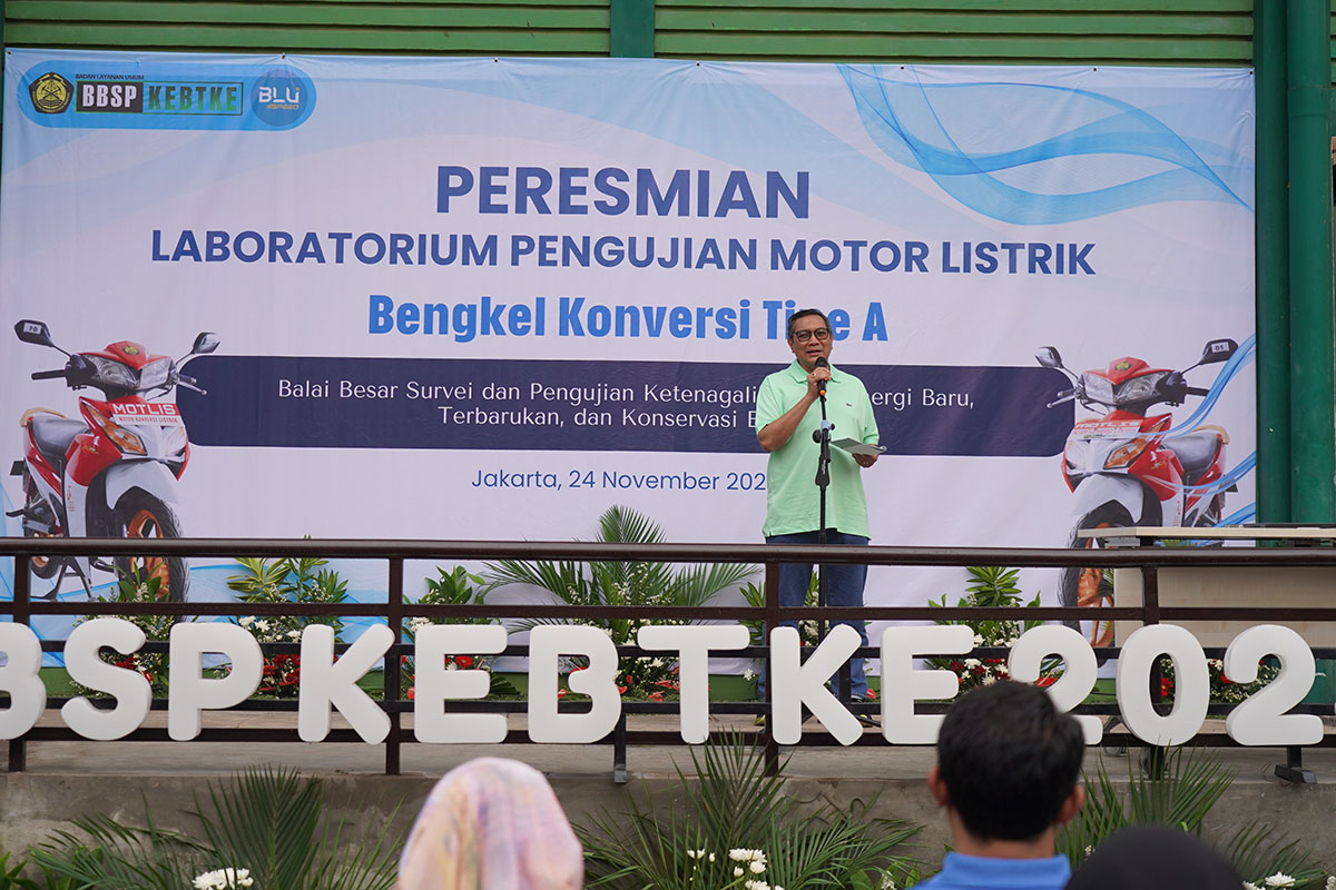 Percepat Ekosistem Motor Listrik, Dirjen EBTKE Resmikan Laboratorium Pengujian Motor Listrik dan Bengkel Konversi Tipe A