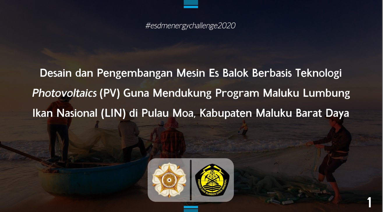Peringati Kemerdekaan RI, Inovasi Mesin Es Balok Berbasis PV Karya Mahasiswa UGM Juarai ESDM Energy Challenge 2020