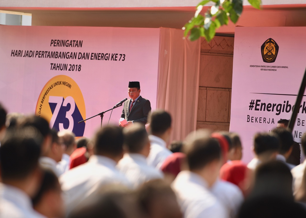 Pimpin Apel Hari Jadi Pertambangan dan Energi Ke-73, Ini Arahan Menteri ESDM
