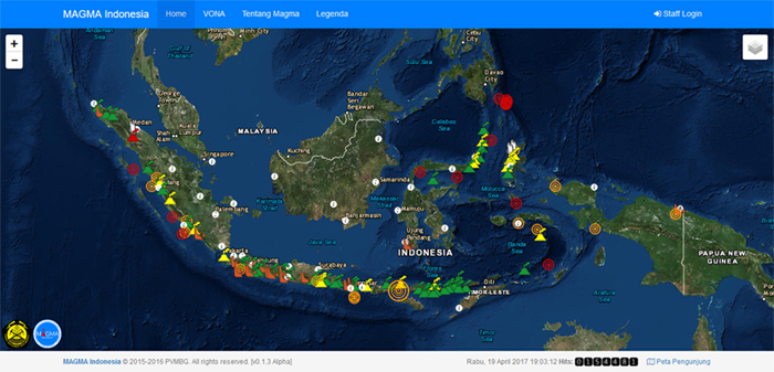 Produk pelayanan publik Badan Geologi, MAGMA Indonesia, masuk ke dalam Top 99 KIPP 2017