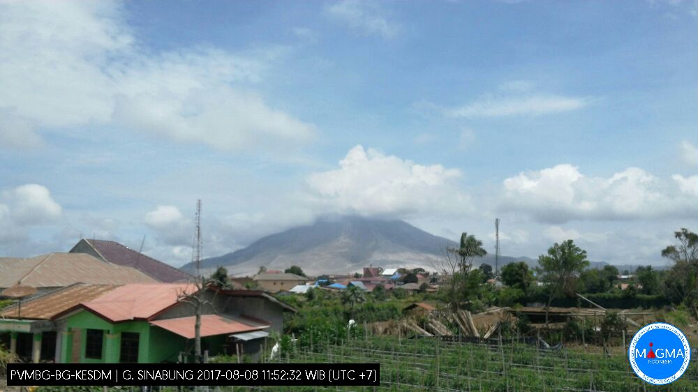 Status Sinabung Masih Awas, Masyarakat Diminta Waspada
