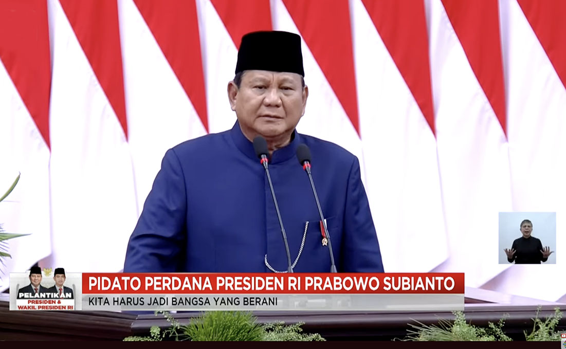 Resmi Dilantik Jadi Presiden RI Periode 2024-2029, Presiden Prabowo Tekankan Kedaulatan dan Swasembada Energi