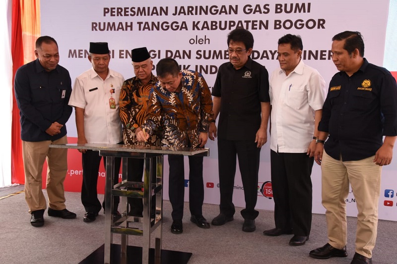Resmikan 5.120 Jaringan Gas Kota di Kabupaten Bogor, Jonan: Masyarakat Dapat Bahan Bakar Murah, Aman dan Ramah Lingkungan