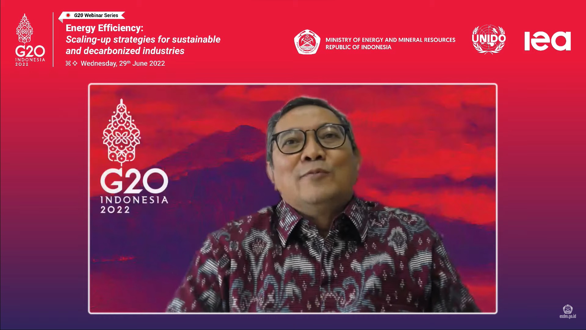 Seri Webinar ETWG: Efisiensi Energi untuk Industri Berkelanjutan dan Tanpa Karbon 