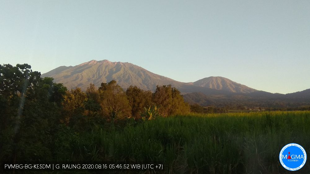 Status Gunung Raung Turun ke Level I (Normal)