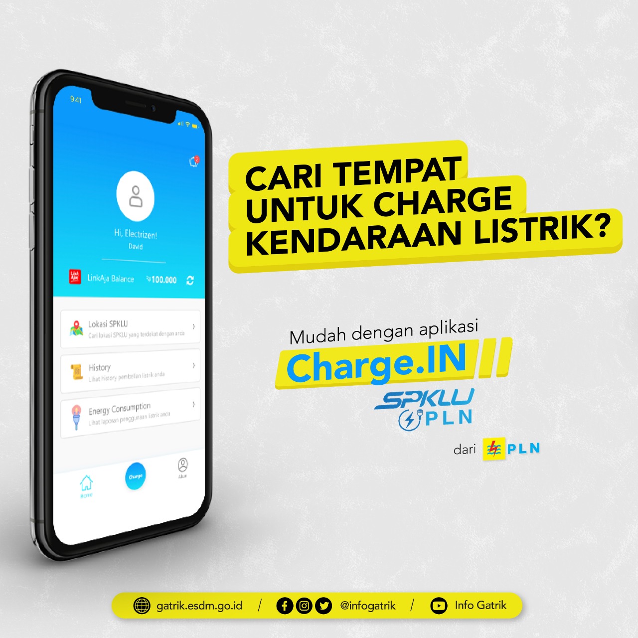 Tarik Minat Masyarakat ke KBLBB, Pemerintah Dukung Rilis Aplikasi Charge.IN