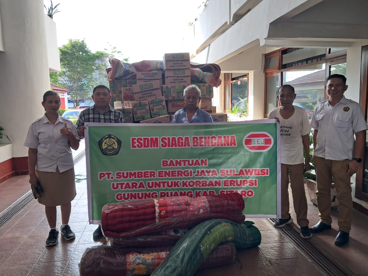 Tim ESDM Siaga Bencana Kembali Terima Bantuan dan Segera Menyalurkannya 