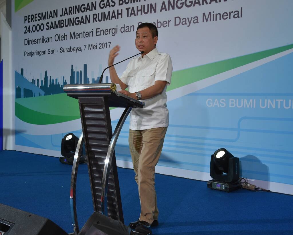 Tinjau Kota Surabaya, Menteri ESDM Resmikan Jargas 24.000 SR