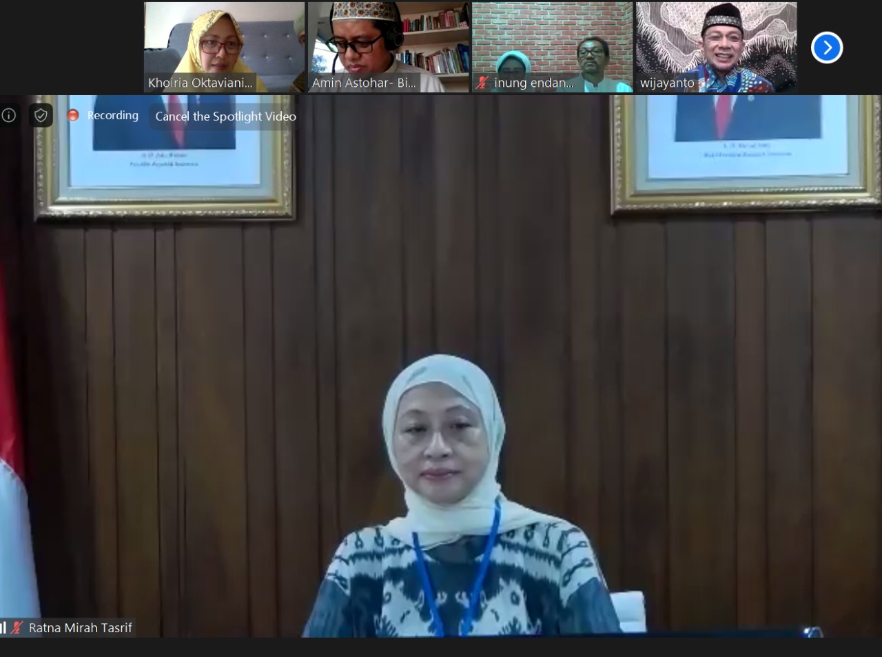 Tutup Bulan Ramadhan 1441 H, DWP KESDM Inisiasi Kajian Online Bersama Ustadz Wijayanto 