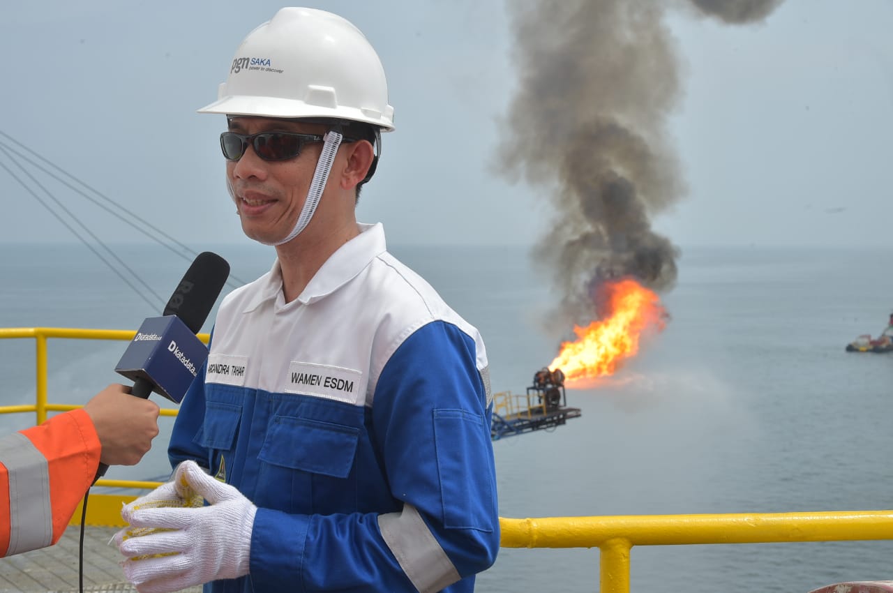 Wamen Arcandra Kupas Migas Offshore Indonesia, Langsung Diatas Rig Blok Pangkah