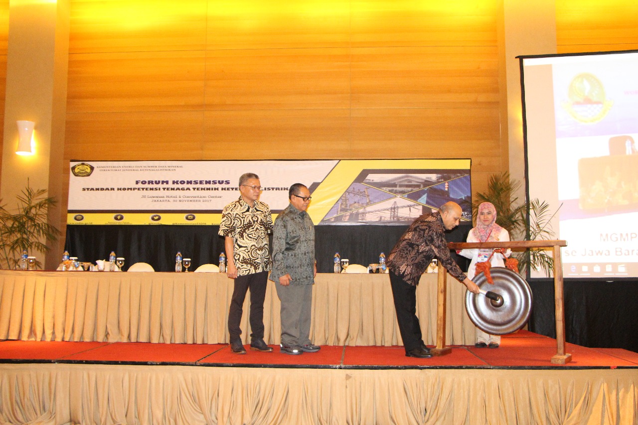  Ditjen Ketenagalistrikan Gelar Forum Konsensus Standar Kompetensi Tenaga Teknik Ketenagalistrikan 2017