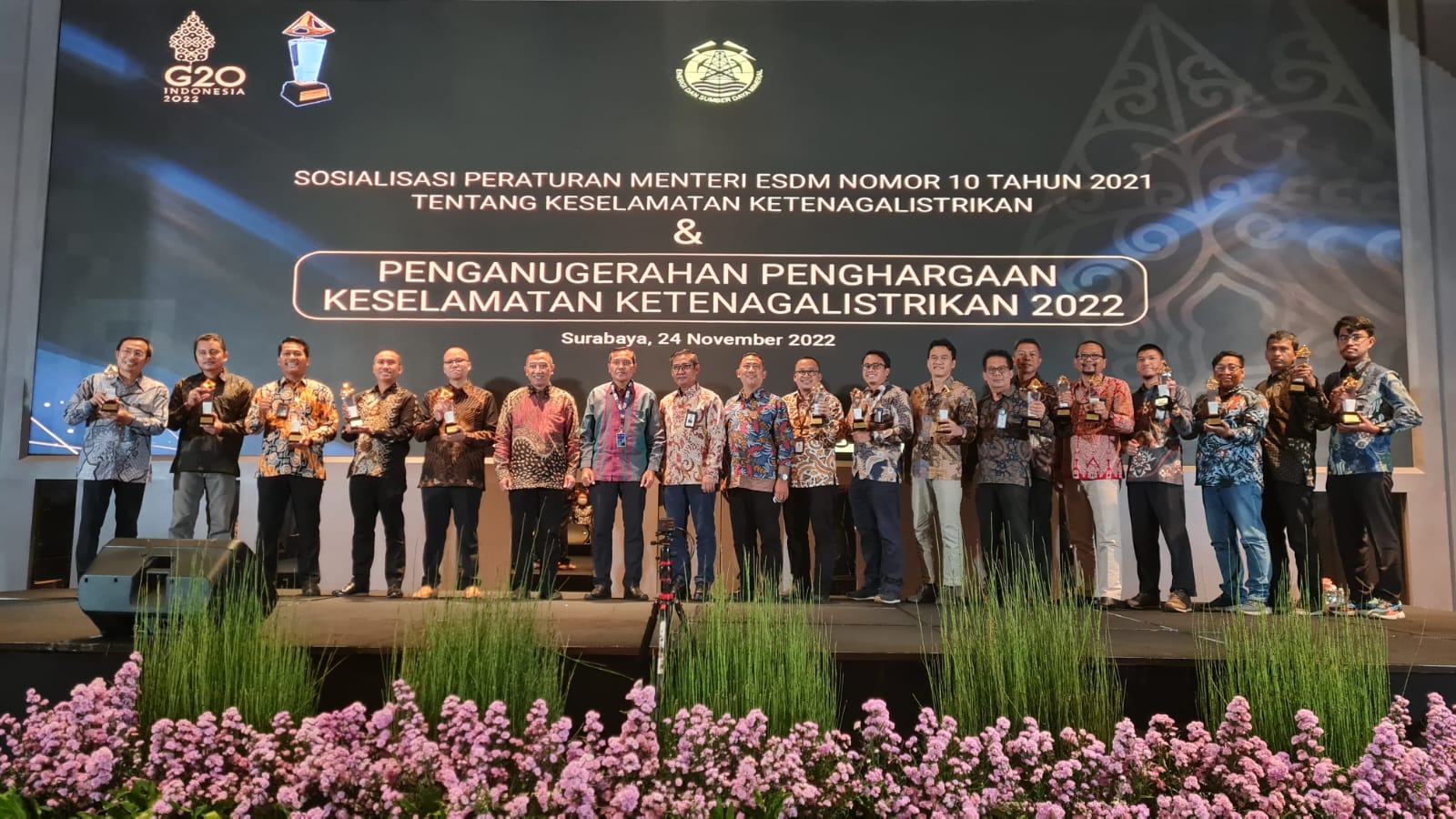 15 Pembangkit Listrik Terima Penghargaan Keselamatan Ketenagalistrikan 2022