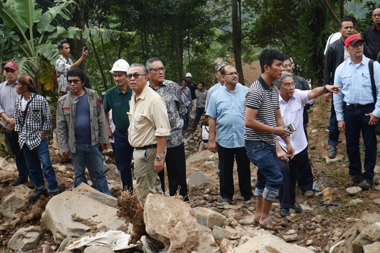 Dirjen Gatrik Kunjungi Lokasi Longsor PLTM Cianten