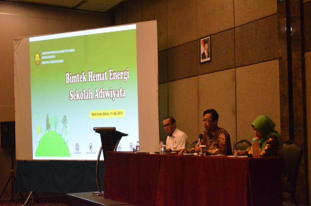 Ditjen EBTKE Gelar Bimbingan Teknis Hemat Energi Kepada Sekolah Adiwiyata Se-Jabodetabek