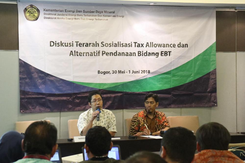Ditjen EBTKE Gelar Diskusi Tax Allowance dan Solusi Alternatif Pendanaan EBT
